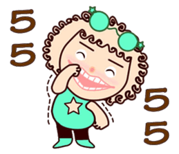 Curly Mint sticker #12849393