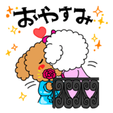 Toy poodles looking good sticker #12850653