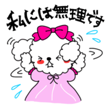 Toy poodles looking good sticker #12850658