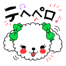 Toy poodles looking good sticker #12850667