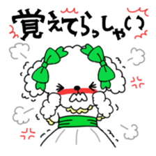 Toy poodles looking good sticker #12850670