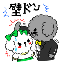 Toy poodles looking good sticker #12850671