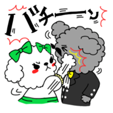 Toy poodles looking good sticker #12850672