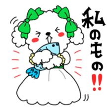 Toy poodles looking good sticker #12850675