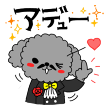 Toy poodles looking good sticker #12850677