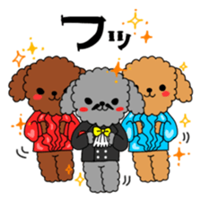 Toy poodles looking good sticker #12850679