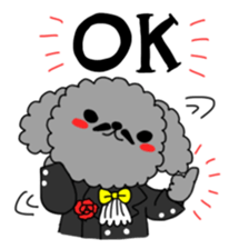 Toy poodles looking good sticker #12850685