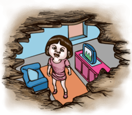 Sister and brother 3 English version sticker #12852018