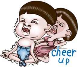 Sister and brother 3 English version sticker #12852020