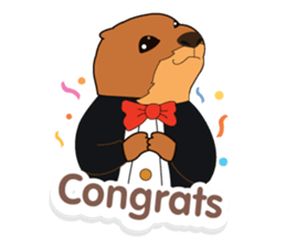 Funny prairie dog sticker #12852086