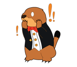 Funny prairie dog sticker #12852090