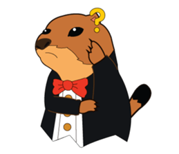 Funny prairie dog sticker #12852093