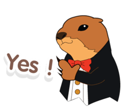 Funny prairie dog sticker #12852094