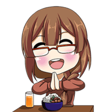 Lunch Tiiime! Characters TWO sticker #12852410