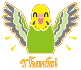 A budgerigar is good at chattering2 sticker #12852486