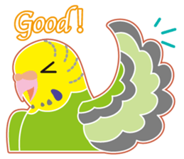 A budgerigar is good at chattering2 sticker #12852488