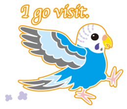 A budgerigar is good at chattering2 sticker #12852490