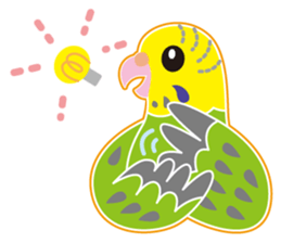 A budgerigar is good at chattering2 sticker #12852492