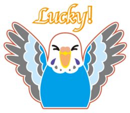 A budgerigar is good at chattering2 sticker #12852494