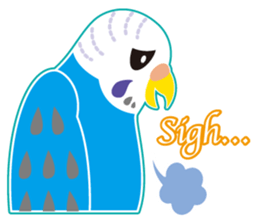 A budgerigar is good at chattering2 sticker #12852497