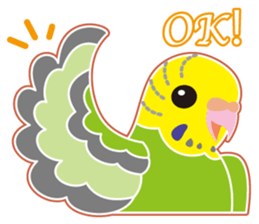 A budgerigar is good at chattering2 sticker #12852498