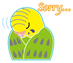 A budgerigar is good at chattering2 sticker #12852499