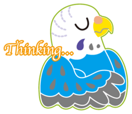 A budgerigar is good at chattering2 sticker #12852500