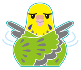 A budgerigar is good at chattering2 sticker #12852506