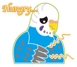 A budgerigar is good at chattering2 sticker #12852507