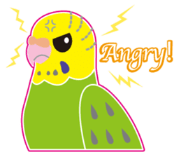 A budgerigar is good at chattering2 sticker #12852508