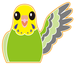 A budgerigar is good at chattering2 sticker #12852510