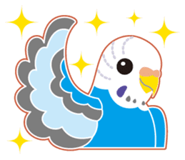 A budgerigar is good at chattering2 sticker #12852511