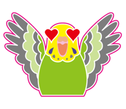 A budgerigar is good at chattering2 sticker #12852514
