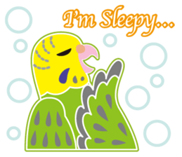 A budgerigar is good at chattering2 sticker #12852516