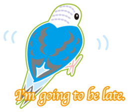 A budgerigar is good at chattering2 sticker #12852521