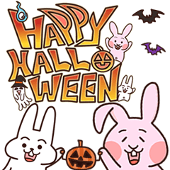 Halloween version!rabbit and his friends