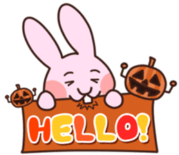 Halloween version!rabbit and his friends sticker #12852528