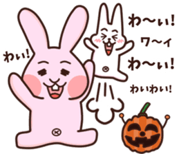 Halloween version!rabbit and his friends sticker #12852532