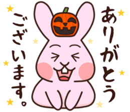 Halloween version!rabbit and his friends sticker #12852533