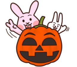 Halloween version!rabbit and his friends sticker #12852562