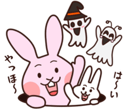 Halloween version!rabbit and his friends sticker #12852564