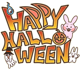 Halloween version!rabbit and his friends sticker #12852565