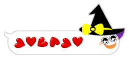 Balloon charming ghost sticker #12853524