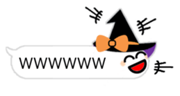 Balloon charming ghost sticker #12853525