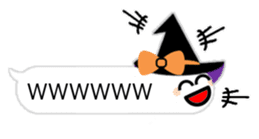 Balloon charming ghost sticker #12853525