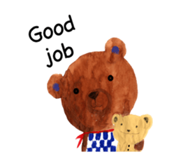 Poyapoya Pudding Bear sticker #12853542