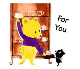 Poyapoya Pudding Bear sticker #12853553