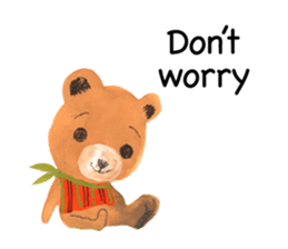 Poyapoya Pudding Bear sticker #12853555