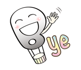 ABC Funny Character Face Sticker sticker #12854448