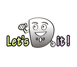 ABC Funny Character Face Sticker sticker #12854451
